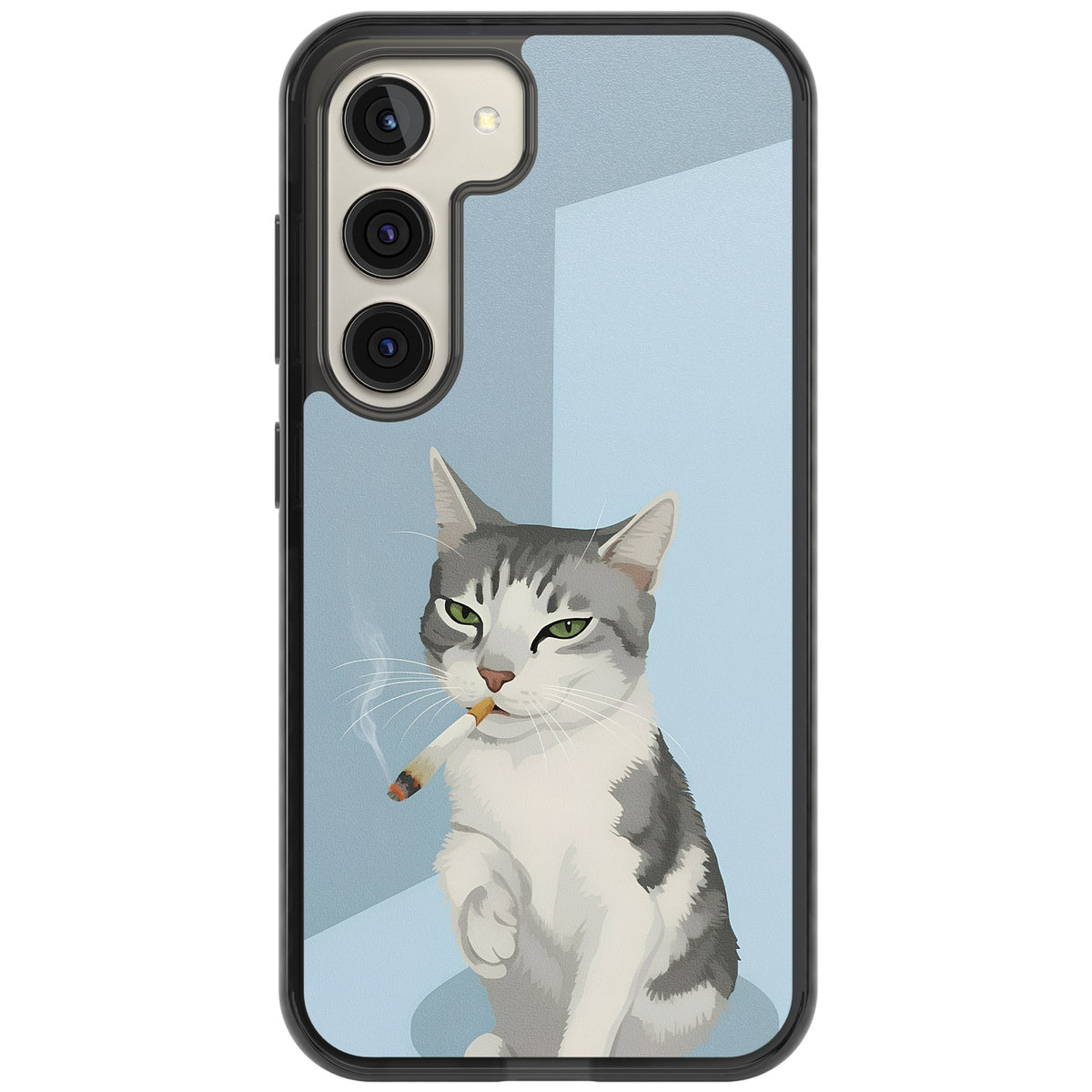 Better Than Cat Treats Samsung S22 / Samsung S22 Plus / Samsung S23 / Samsung S23 Plus / Samsung S24 / Samsung S24 Plus Impact Black Phone Case front