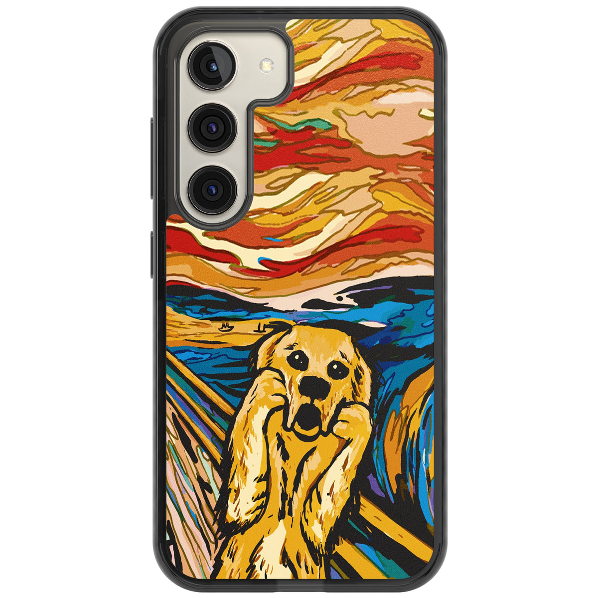 The Bark Samsung S22 / Samsung S22 Plus / Samsung S23 / Samsung S23 Plus / Samsung S24 / Samsung S24 Plus Impact Black Phone Case front