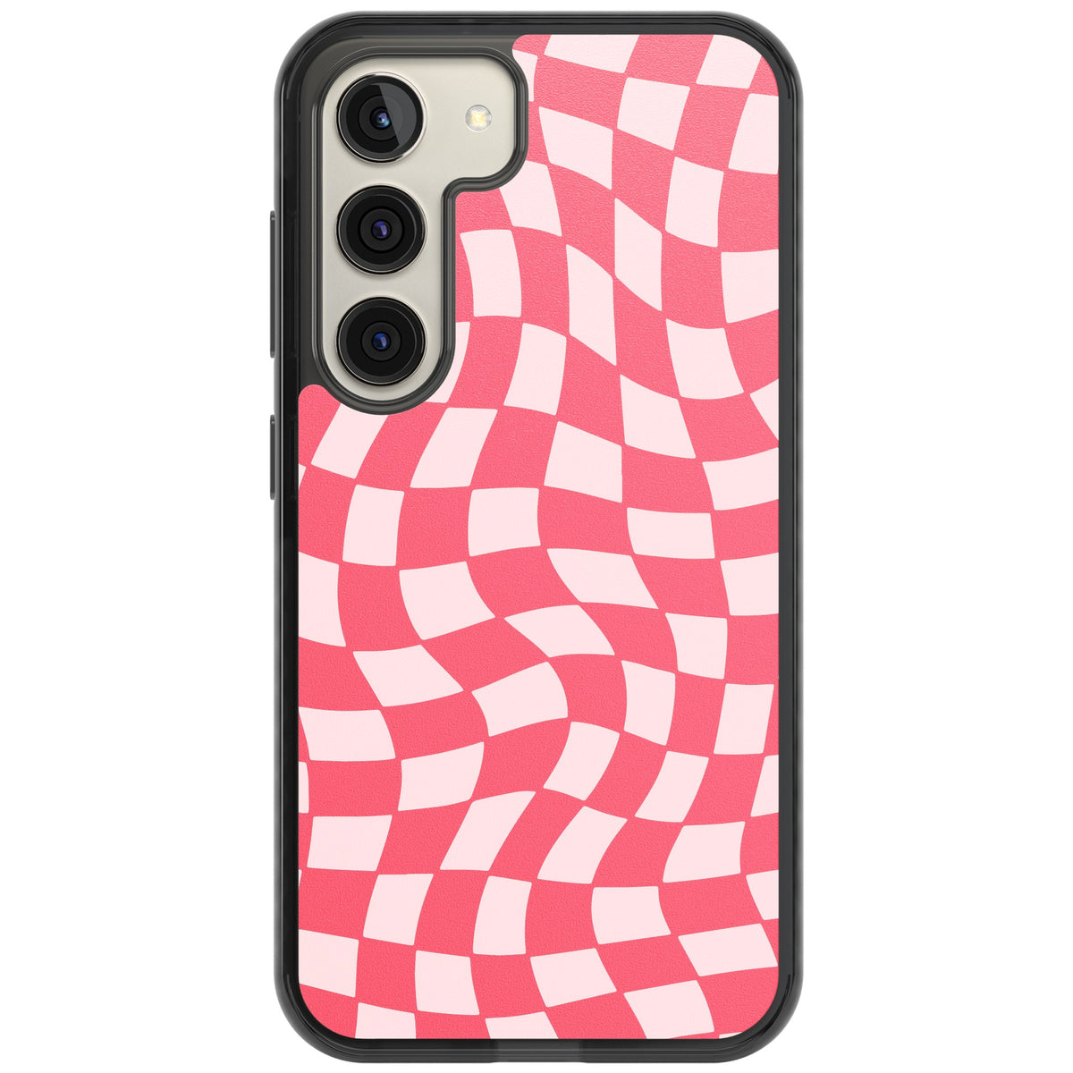 Bubblegum Wave Samsung S22 / Samsung S22 Plus / Samsung S23 / Samsung S23 Plus / Samsung S24 / Samsung S24 Plus Impact Black Phone Case front