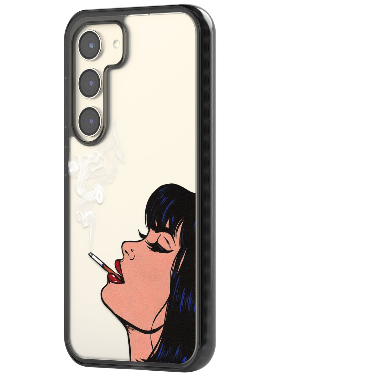 Stress Relief Samsung S22 / Samsung S22 Plus / Samsung S23 / Samsung S23 Plus / Samsung S24 / Samsung S24 Plus Impact Black Phone Case side