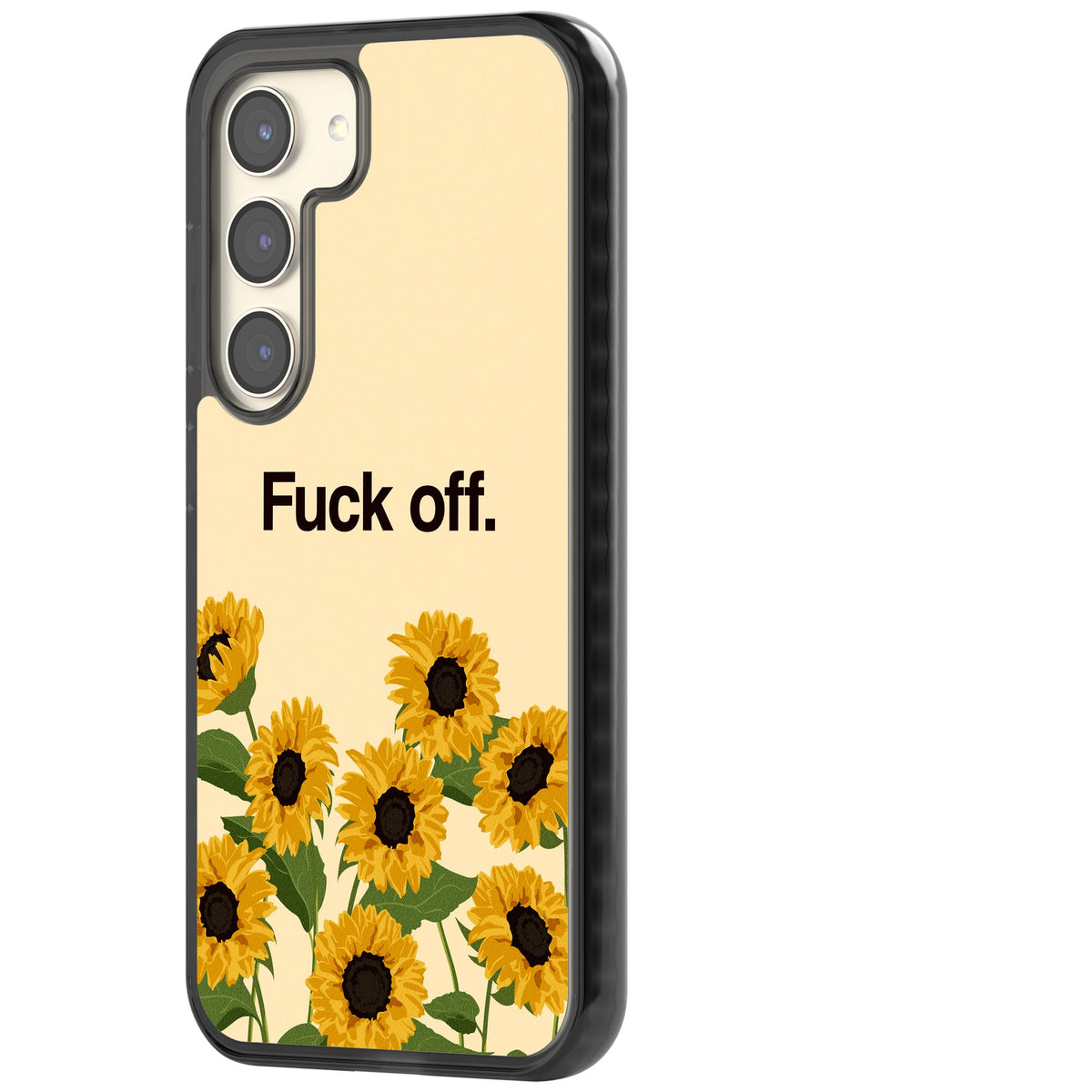 F*ck Off Samsung S22 / Samsung S22 Plus / Samsung S23 / Samsung S23 Plus / Samsung S24 / Samsung S24 Plus Impact Black Phone Case side