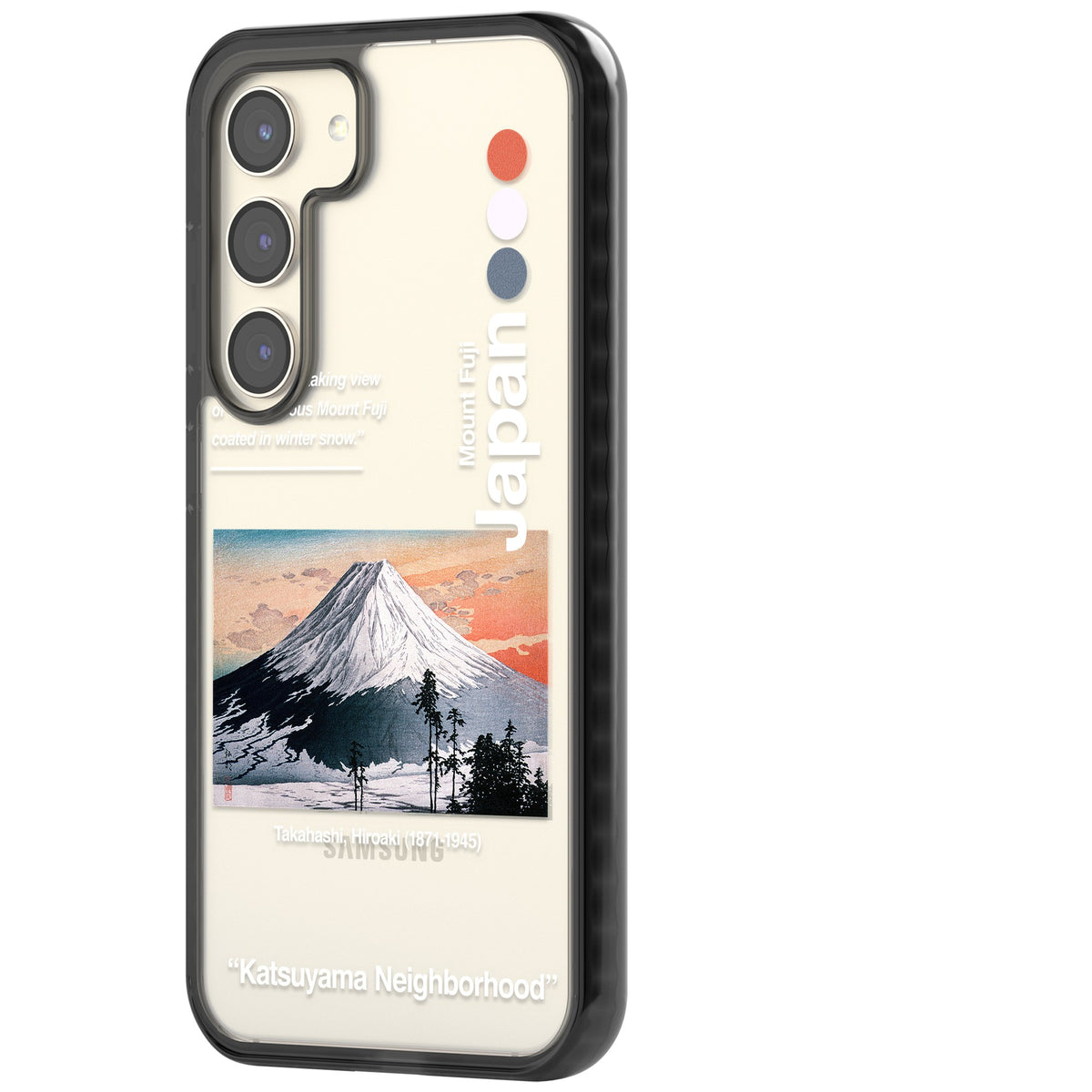 Katsuyama Neighborhood Samsung S22 / Samsung S22 Plus / Samsung S23 / Samsung S23 Plus / Samsung S24 / Samsung S24 Plus Impact Black Phone Case side
