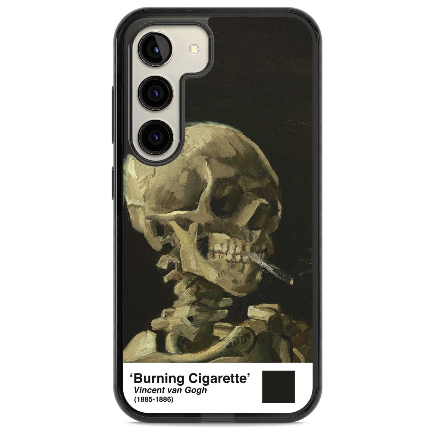 Skull Of A Skeleton With Burning Cigarette
