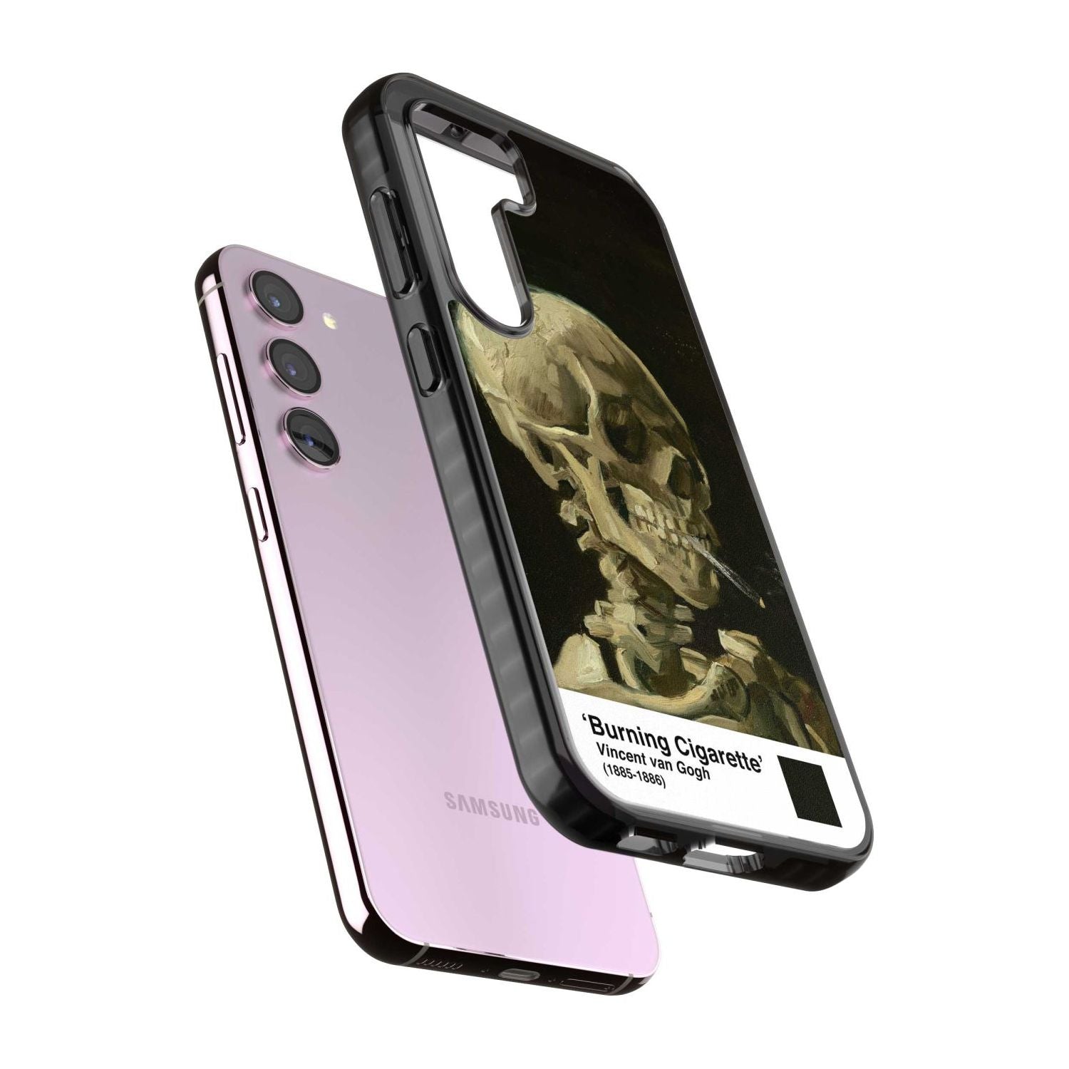 Skull Of A Skeleton With Burning Cigarette