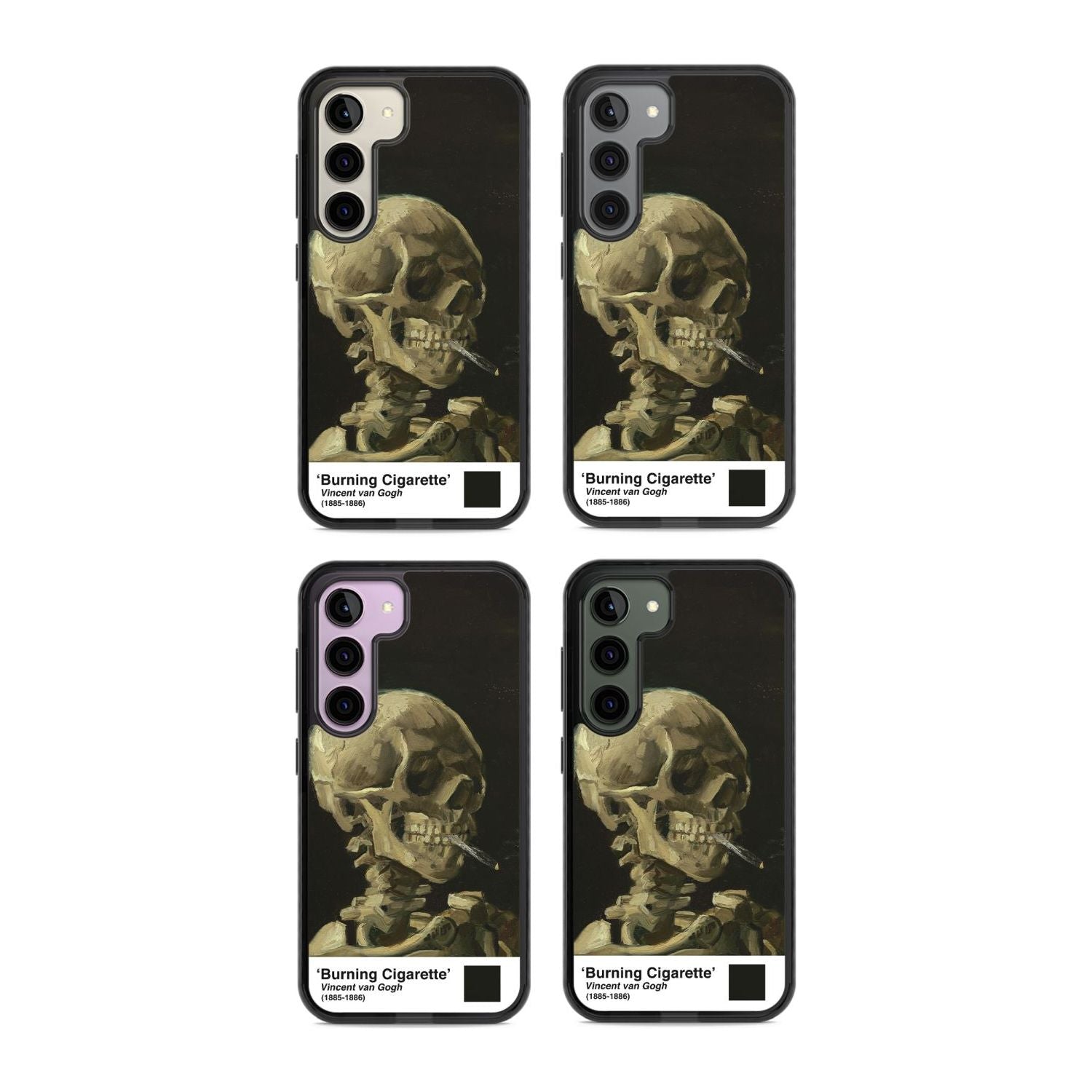 Skull Of A Skeleton With Burning Cigarette