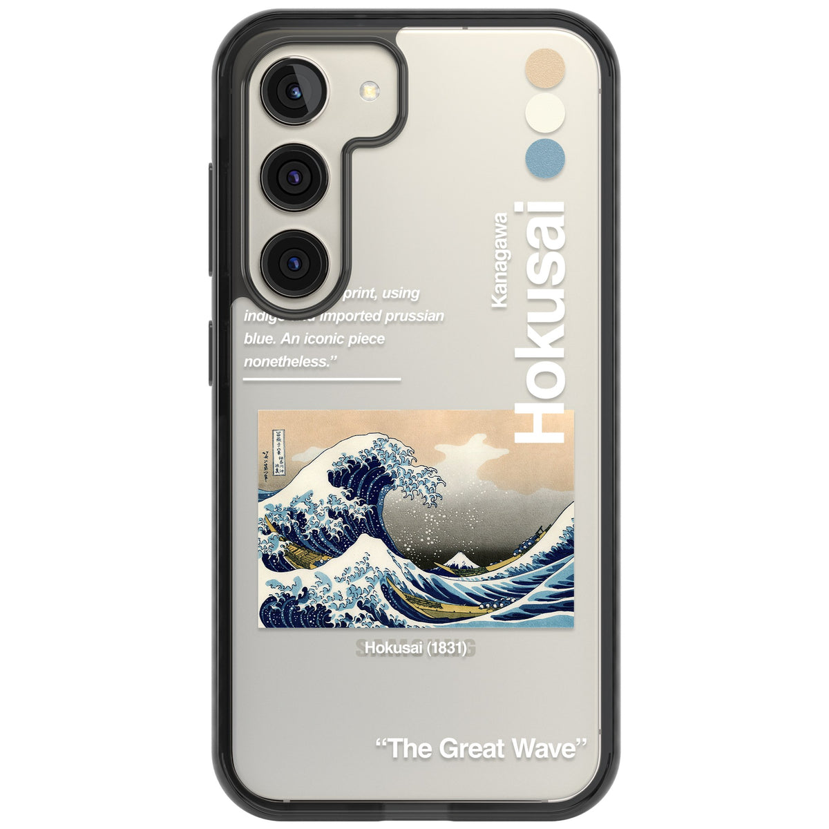 The Great Wave Samsung S22 / Samsung S22 Plus / Samsung S23 / Samsung S23 Plus / Samsung S24 / Samsung S24 Plus Impact Black Phone Case front