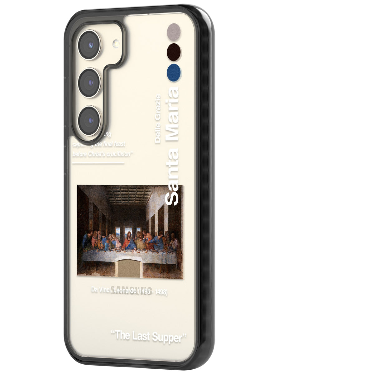 The Last Supper Samsung S22 / Samsung S22 Plus / Samsung S23 / Samsung S23 Plus / Samsung S24 / Samsung S24 Plus Impact Black Phone Case side