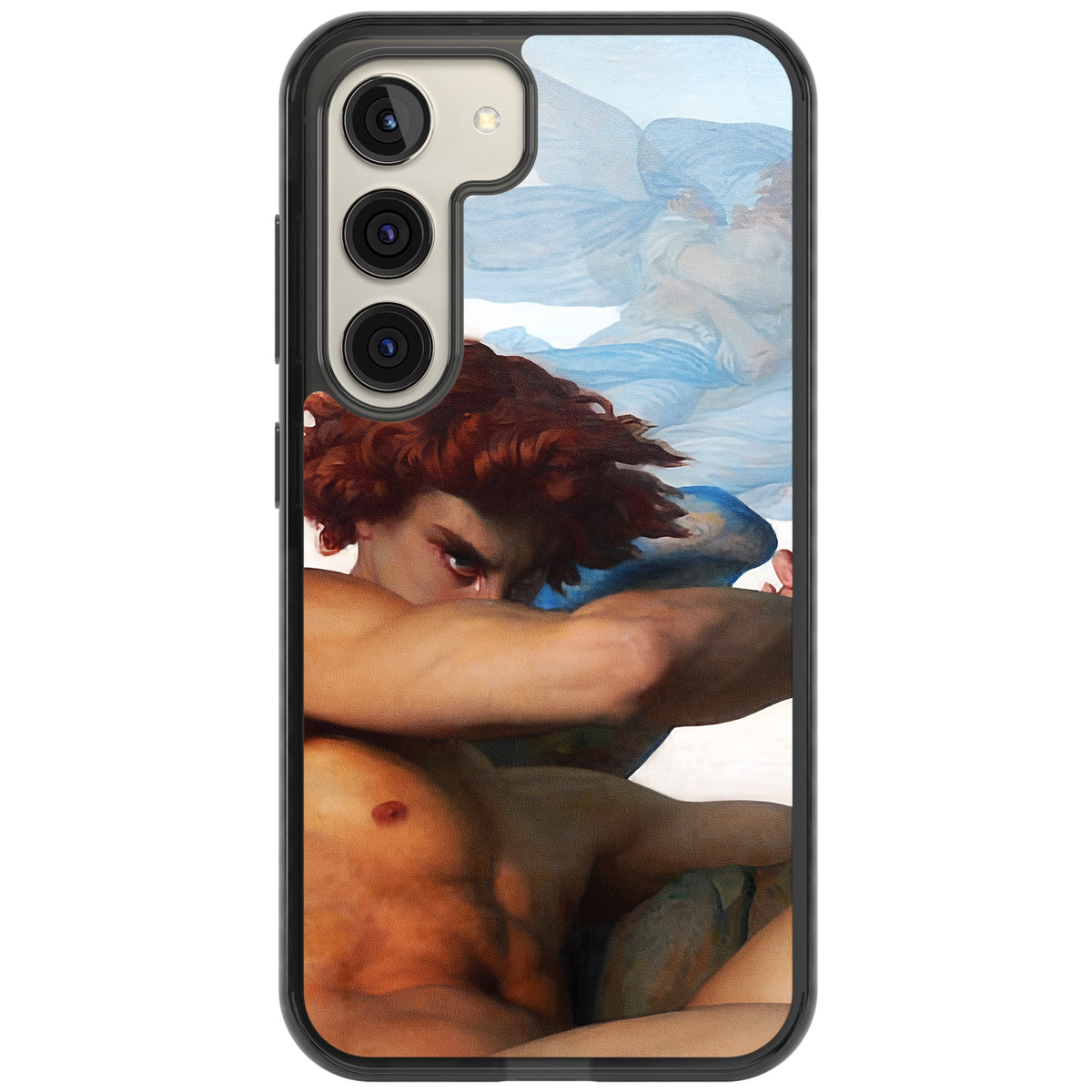 The Fallen Angel Samsung S22 / Samsung S22 Plus / Samsung S23 / Samsung S23 Plus / Samsung S24 / Samsung S24 Plus Impact Black Phone Case front
