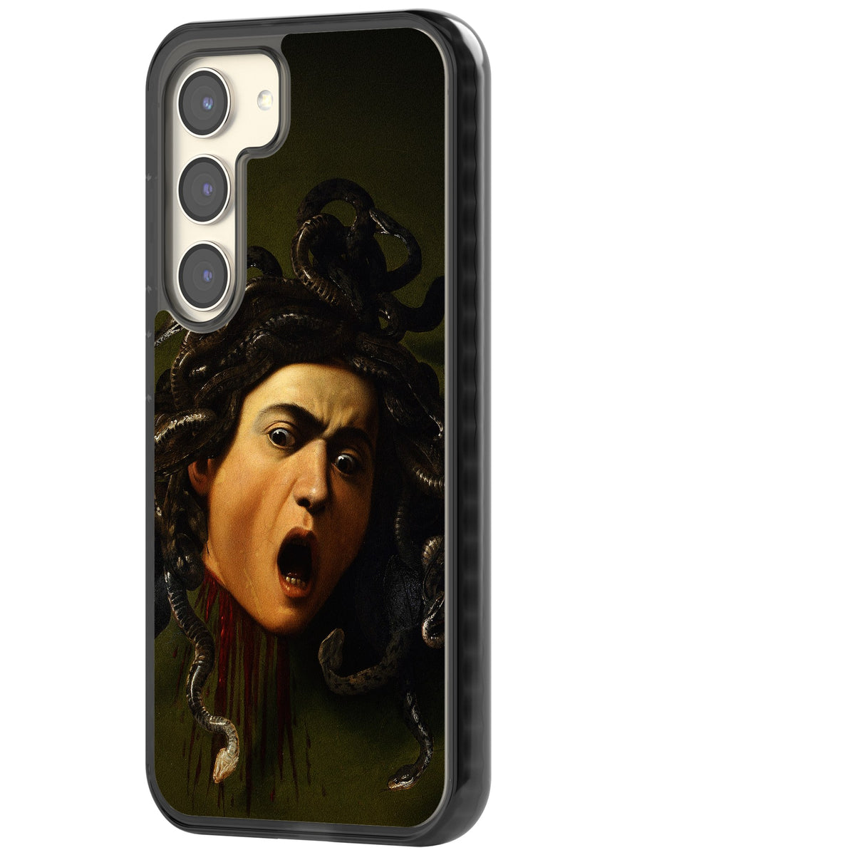 Head of Medusa Samsung S22 / Samsung S22 Plus / Samsung S23 / Samsung S23 Plus / Samsung S24 / Samsung S24 Plus Impact Black Phone Case side