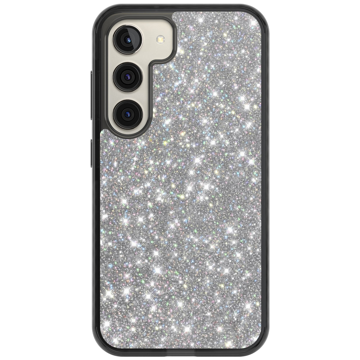 Diamond Samsung S22 / Samsung S22 Plus / Samsung S23 / Samsung S23 Plus / Samsung S24 / Samsung S24 Plus Impact Black Phone Case front