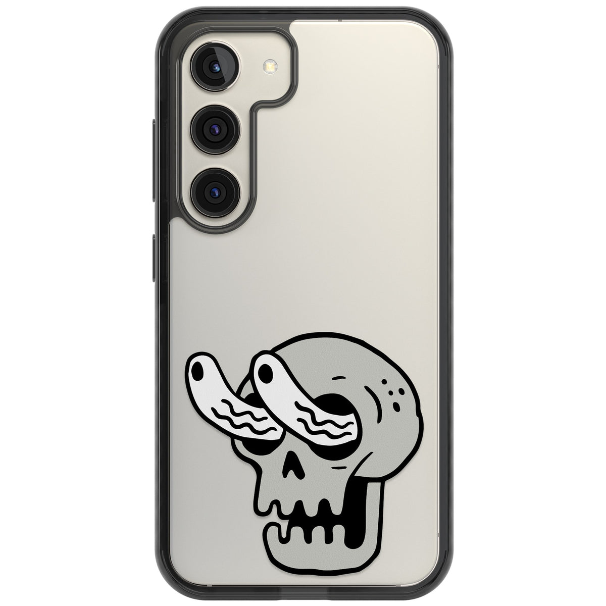 Skull Eyes Samsung S22 / Samsung S22 Plus / Samsung S23 / Samsung S23 Plus / Samsung S24 / Samsung S24 Plus Impact Black Phone Case front