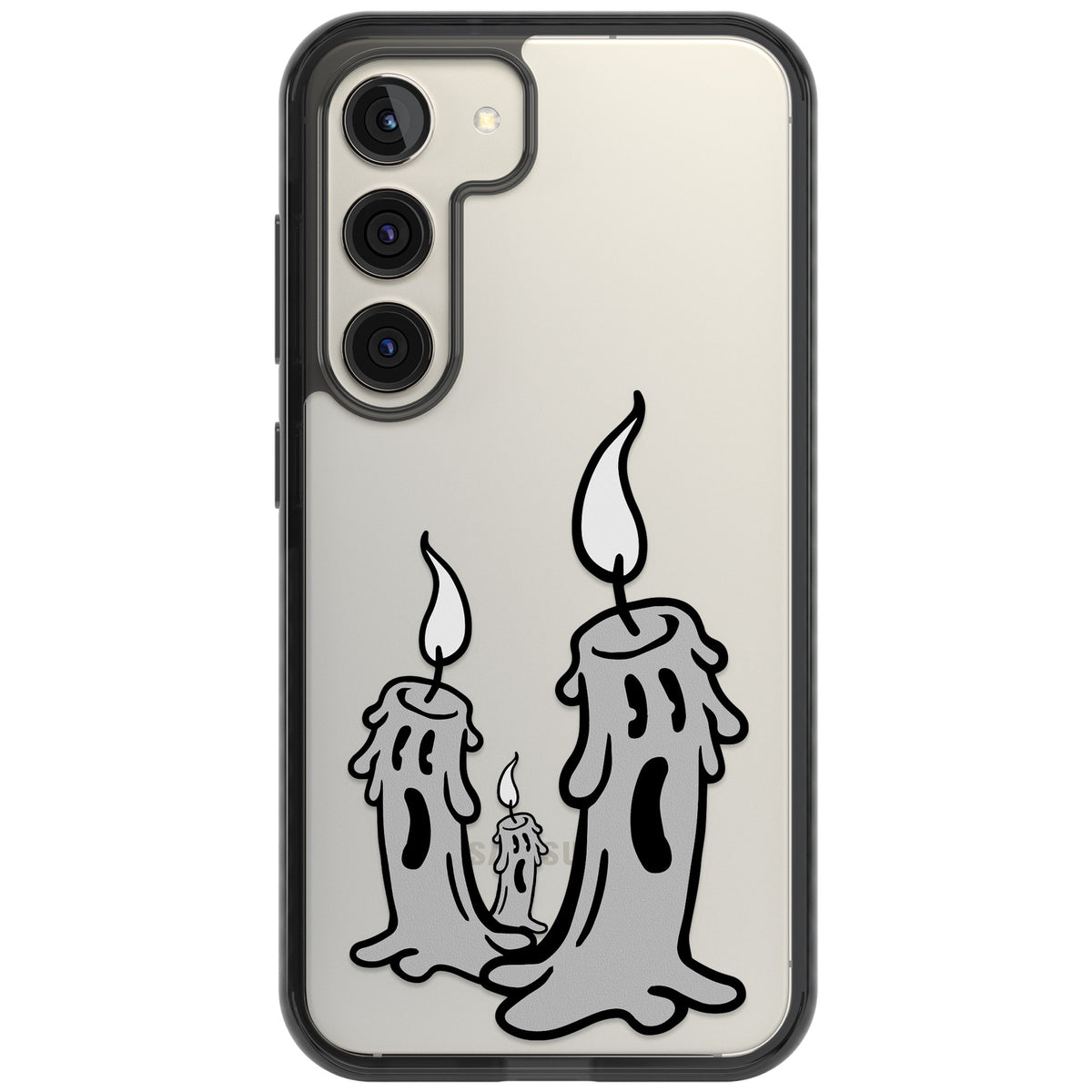 Candle Lit Samsung S22 / Samsung S22 Plus / Samsung S23 / Samsung S23 Plus / Samsung S24 / Samsung S24 Plus Impact Black Phone Case front