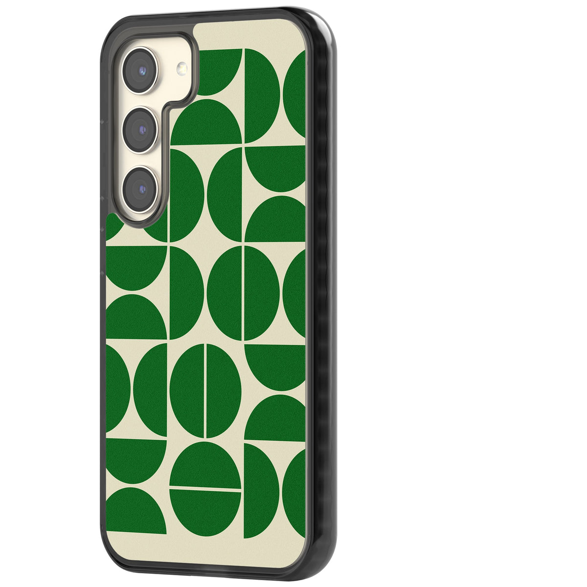 Bauhaus Green Samsung S22 / Samsung S22 Plus / Samsung S23 / Samsung S23 Plus / Samsung S24 / Samsung S24 Plus Impact Black Phone Case side