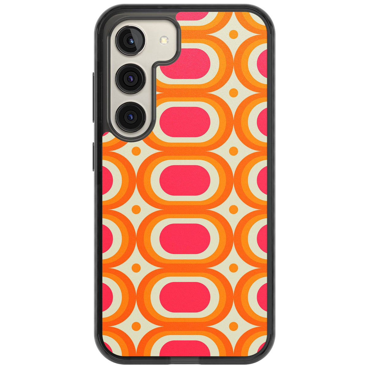 Groovy Sunset Samsung S22 / Samsung S22 Plus / Samsung S23 / Samsung S23 Plus / Samsung S24 / Samsung S24 Plus Impact Black Phone Case front