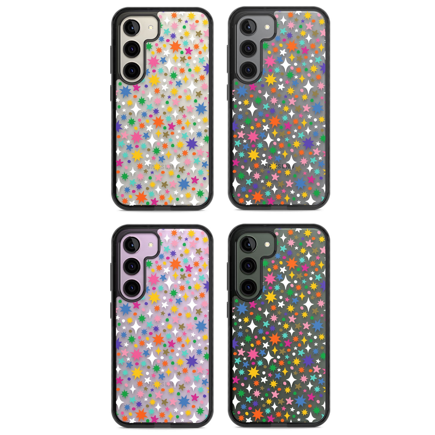 Rainbow Starburst Impact Phone Case for Samsung Galaxy S24, Samsung Galaxy S23, Samsung Galaxy S22