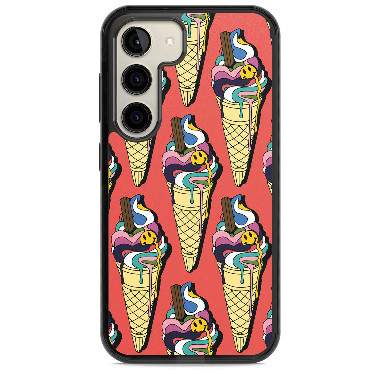 Trip & Drip Ice Cream (Red) Impact Phone Case for Samsung Galaxy S24, Samsung Galaxy S23, Samsung Galaxy S22