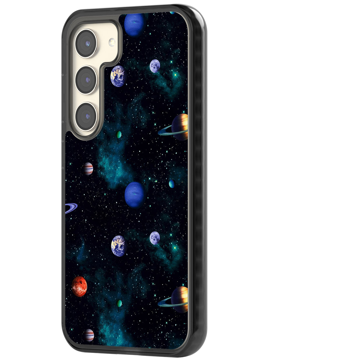 Deep Space Samsung S22 / Samsung S22 Plus / Samsung S23 / Samsung S23 Plus / Samsung S24 / Samsung S24 Plus Impact Black Phone Case side