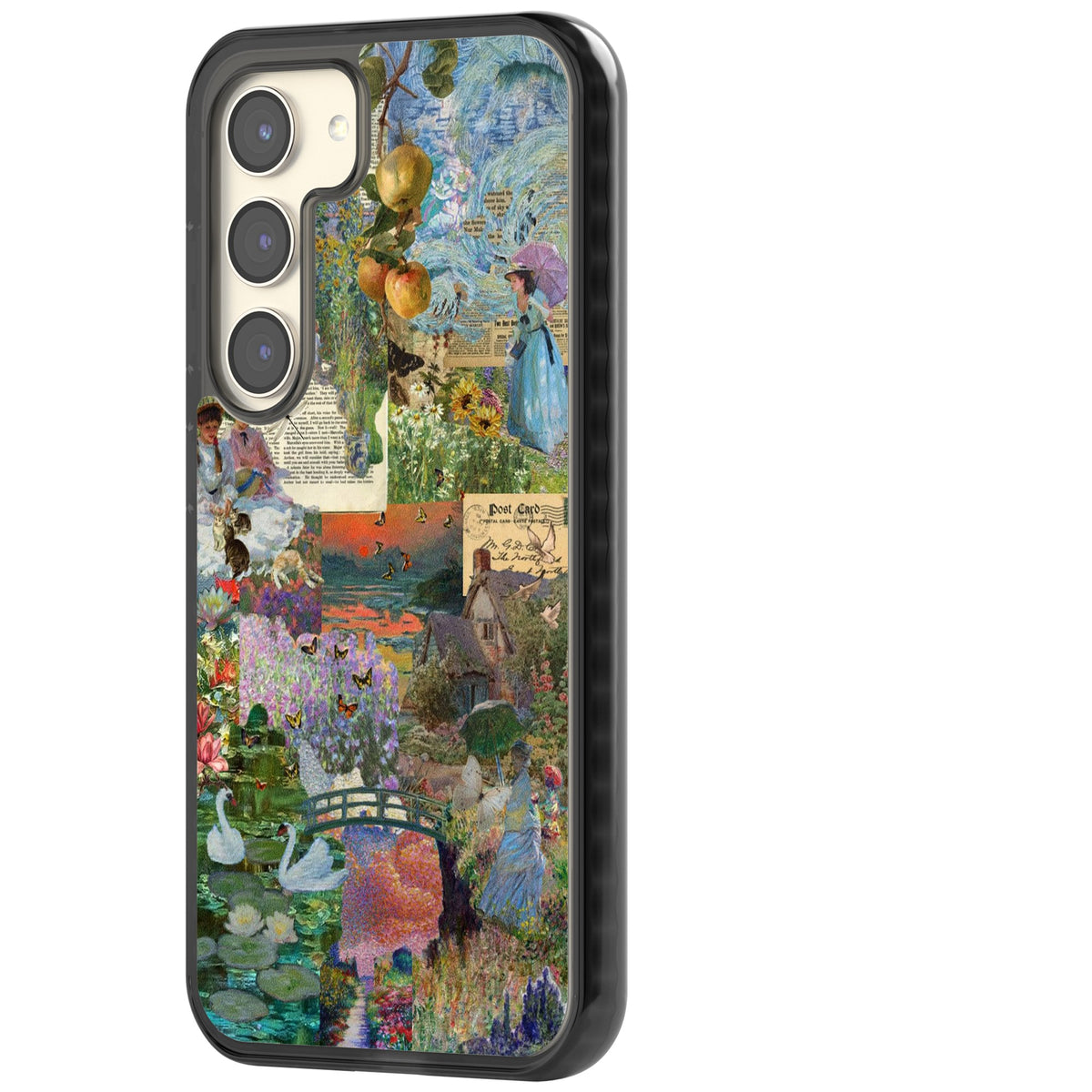 Artful Spring Samsung S22 / Samsung S22 Plus / Samsung S23 / Samsung S23 Plus / Samsung S24 / Samsung S24 Plus Impact Black Phone Case side