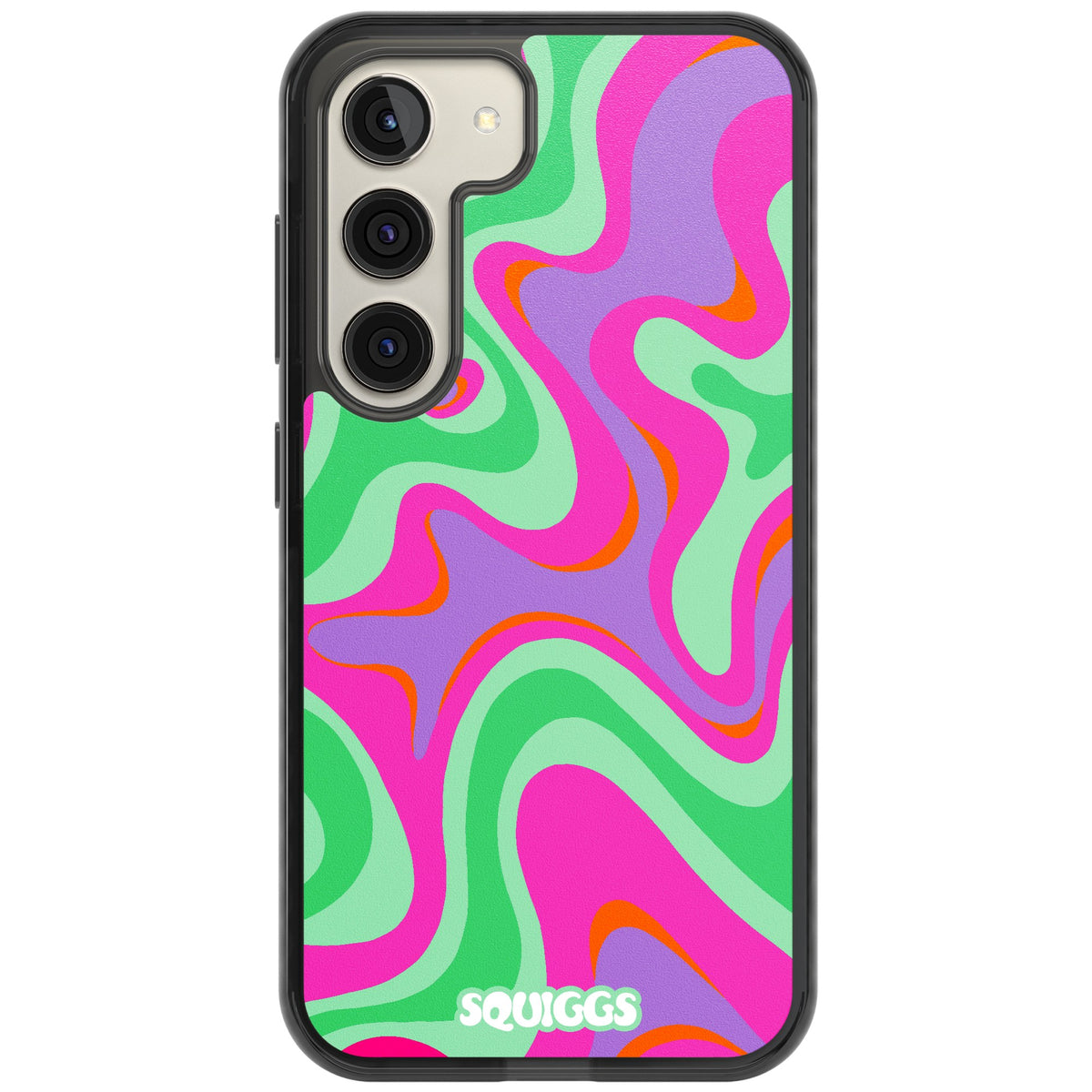 Plasma Lava Samsung S22 / Samsung S22 Plus / Samsung S23 / Samsung S23 Plus / Samsung S24 / Samsung S24 Plus Impact Black Phone Case front