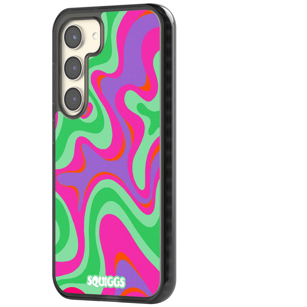 Plasma Lava Samsung S22 / Samsung S22 Plus / Samsung S23 / Samsung S23 Plus / Samsung S24 / Samsung S24 Plus Impact Black Phone Case side