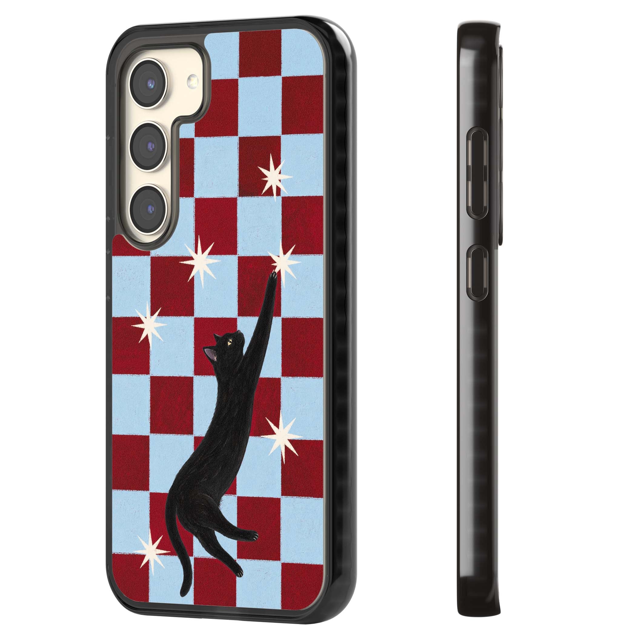 Starlit Kitty animals iPhone case | Black Impact case for Samsung Galaxy S24, Samsung Galaxy S23, Samsung Galaxy S22