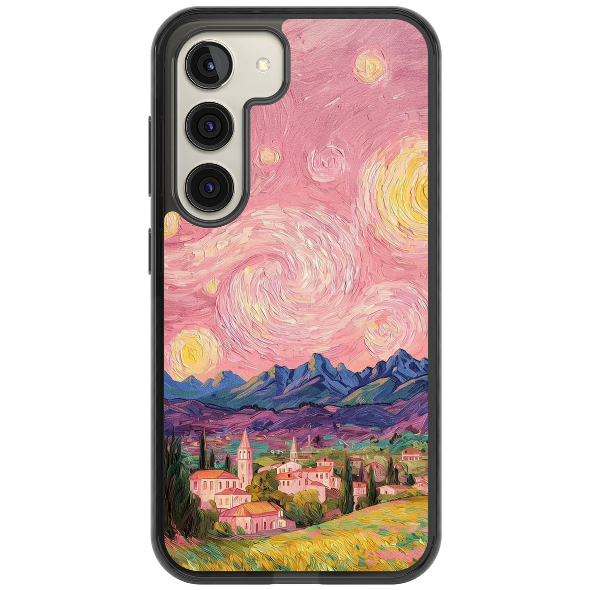 The Starry Sunset Samsung S22 / Samsung S22 Plus / Samsung S23 / Samsung S23 Plus / Samsung S24 / Samsung S24 Plus Impact Black Phone Case front