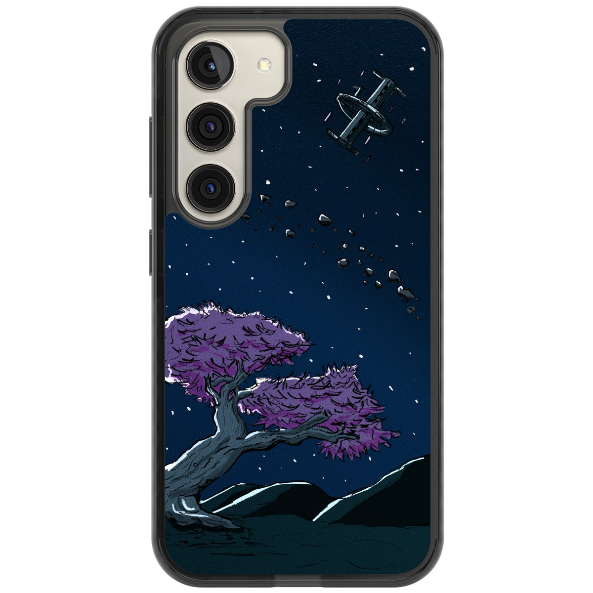 Orbit Samsung S22 / Samsung S22 Plus / Samsung S23 / Samsung S23 Plus / Samsung S24 / Samsung S24 Plus Impact Black Phone Case front