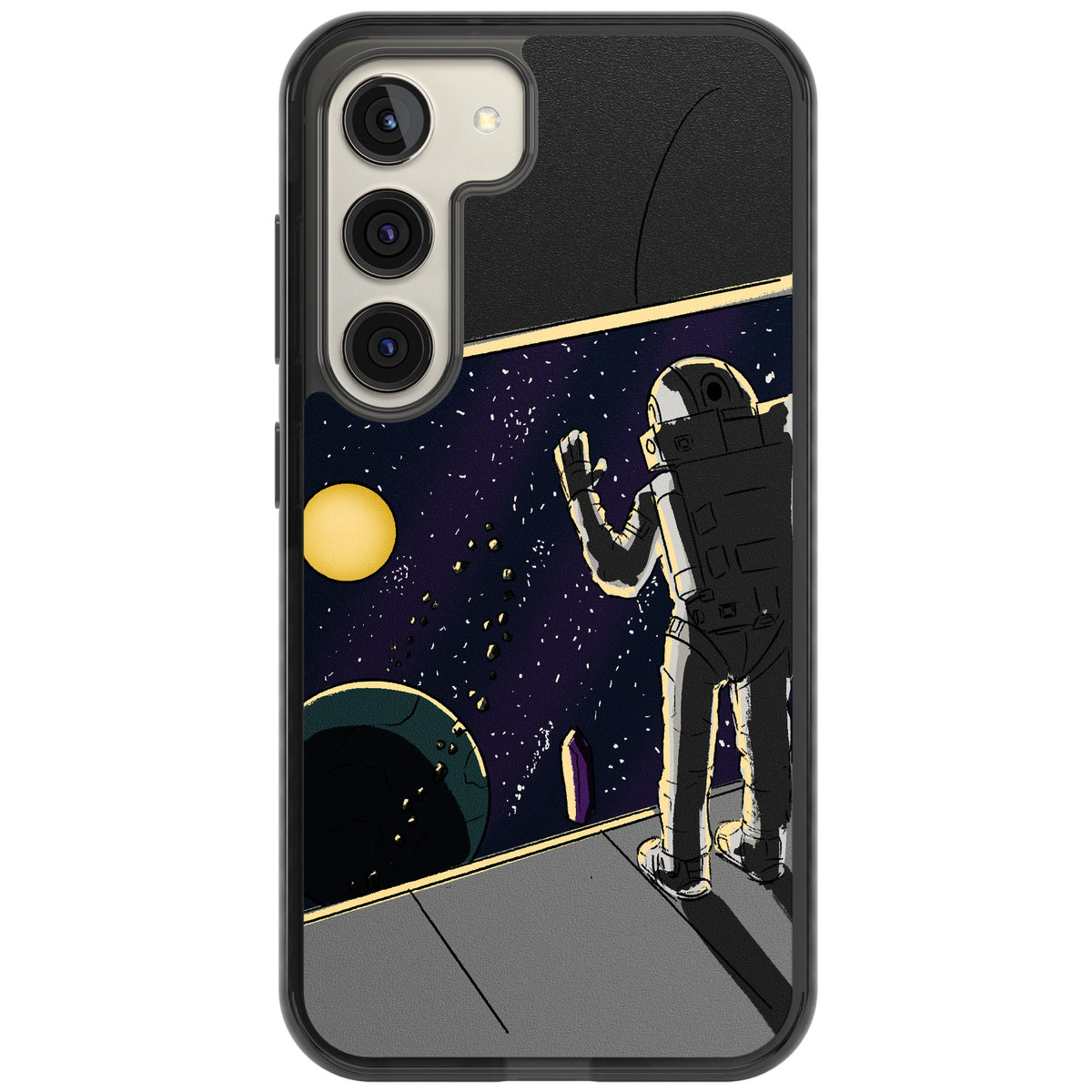 Home Samsung S22 / Samsung S22 Plus / Samsung S23 / Samsung S23 Plus / Samsung S24 / Samsung S24 Plus Impact Black Phone Case front