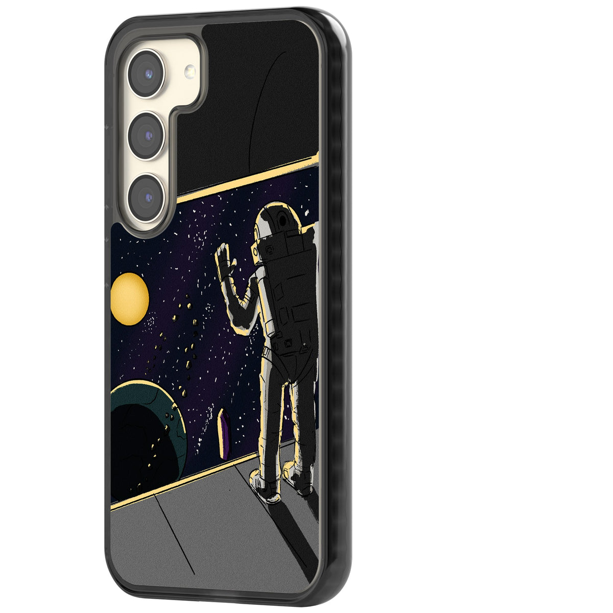 Home Samsung S22 / Samsung S22 Plus / Samsung S23 / Samsung S23 Plus / Samsung S24 / Samsung S24 Plus Impact Black Phone Case side