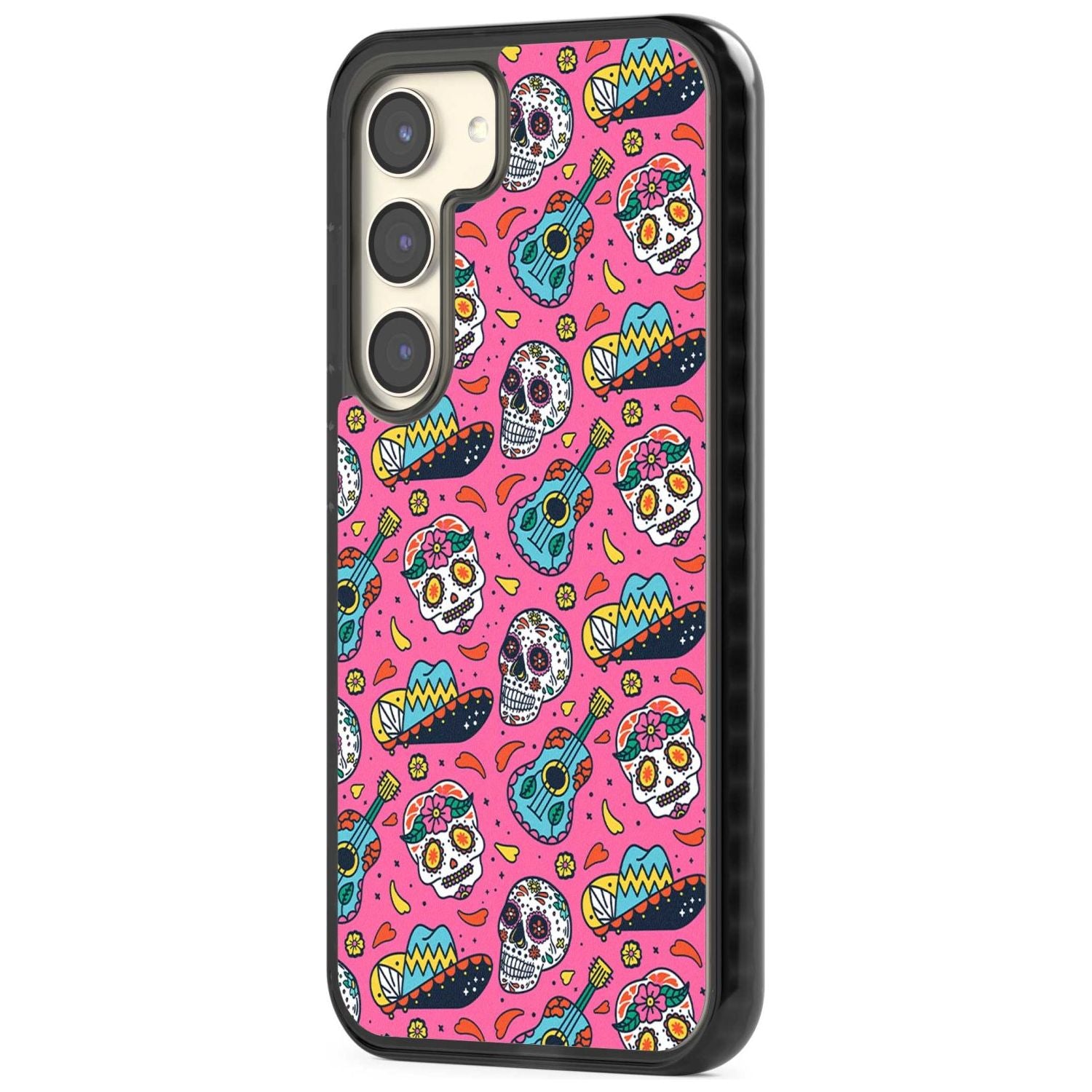 Pink Day Of The Dead Pattern