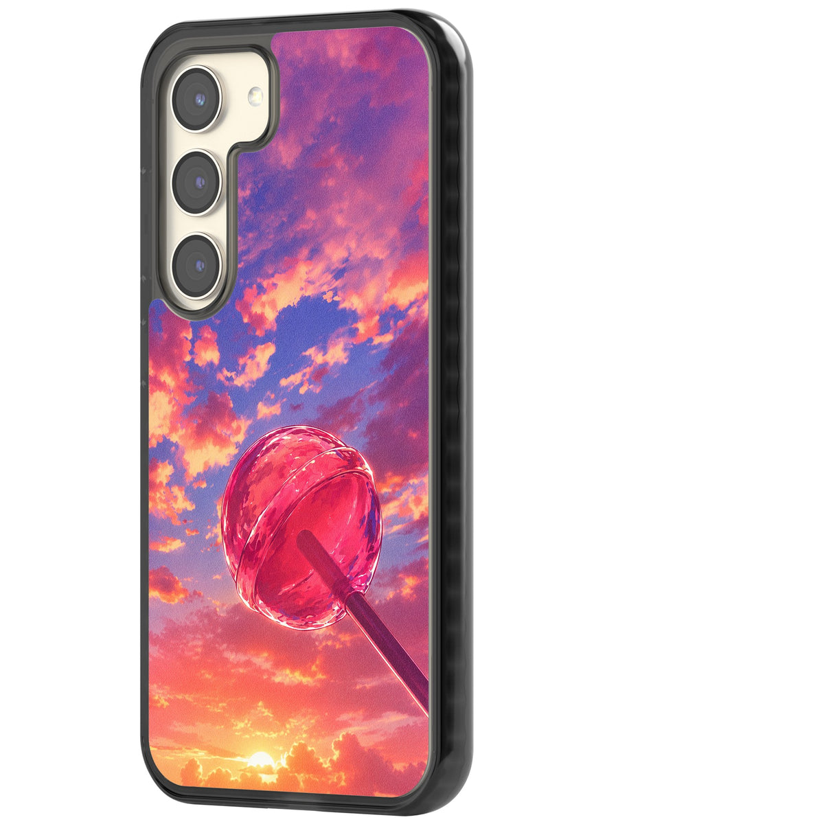 Sugar Sunset Samsung S22 / Samsung S22 Plus / Samsung S23 / Samsung S23 Plus / Samsung S24 / Samsung S24 Plus Impact Black Phone Case side