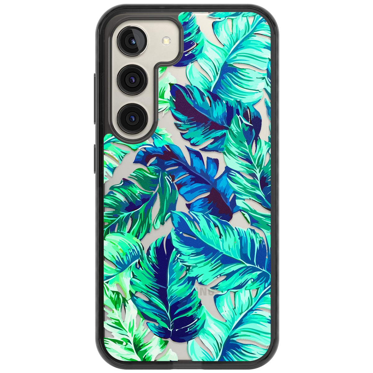 Aqua Tropic Samsung S22 / Samsung S22 Plus / Samsung S23 / Samsung S23 Plus / Samsung S24 / Samsung S24 Plus Impact Black Phone Case front