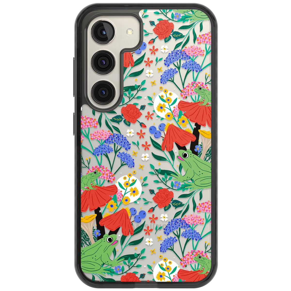 Tropical Samsung S22 / Samsung S22 Plus / Samsung S23 / Samsung S23 Plus / Samsung S24 / Samsung S24 Plus Impact Black Phone Case front