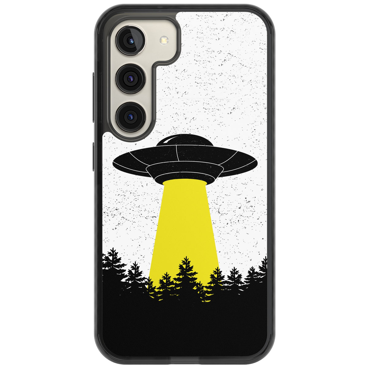 Alien Abduction Samsung S22 / Samsung S22 Plus / Samsung S23 / Samsung S23 Plus / Samsung S24 / Samsung S24 Plus Impact Black Phone Case front