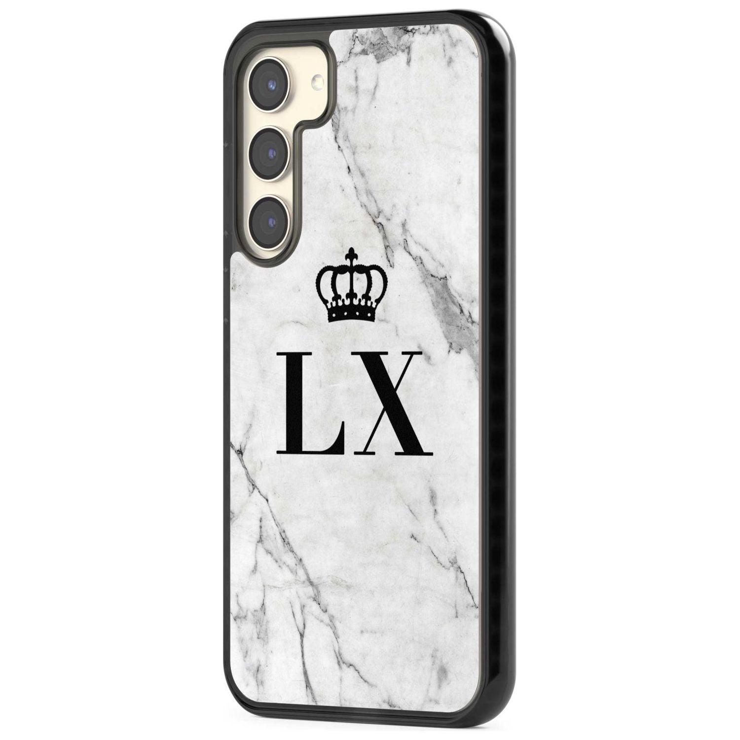 Personalised Initials with Crown on White Marble Custom Phone Case iPhone 15 Pro Max / Black Impact Case,iPhone 15 Plus / Black Impact Case,iPhone 15 Pro / Black Impact Case,iPhone 15 / Black Impact Case,iPhone 15 Pro Max / Impact Case,iPhone 15 Plus / Impact Case,iPhone 15 Pro / Impact Case,iPhone 15 / Impact Case,iPhone 15 Pro Max / Magsafe Black Impact Case,iPhone 15 Plus / Magsafe Black Impact Case,iPhone 15 Pro / Magsafe Black Impact Case,iPhone 15 / Magsafe Black Impact Case,iPhone 14 Pro Max / Black