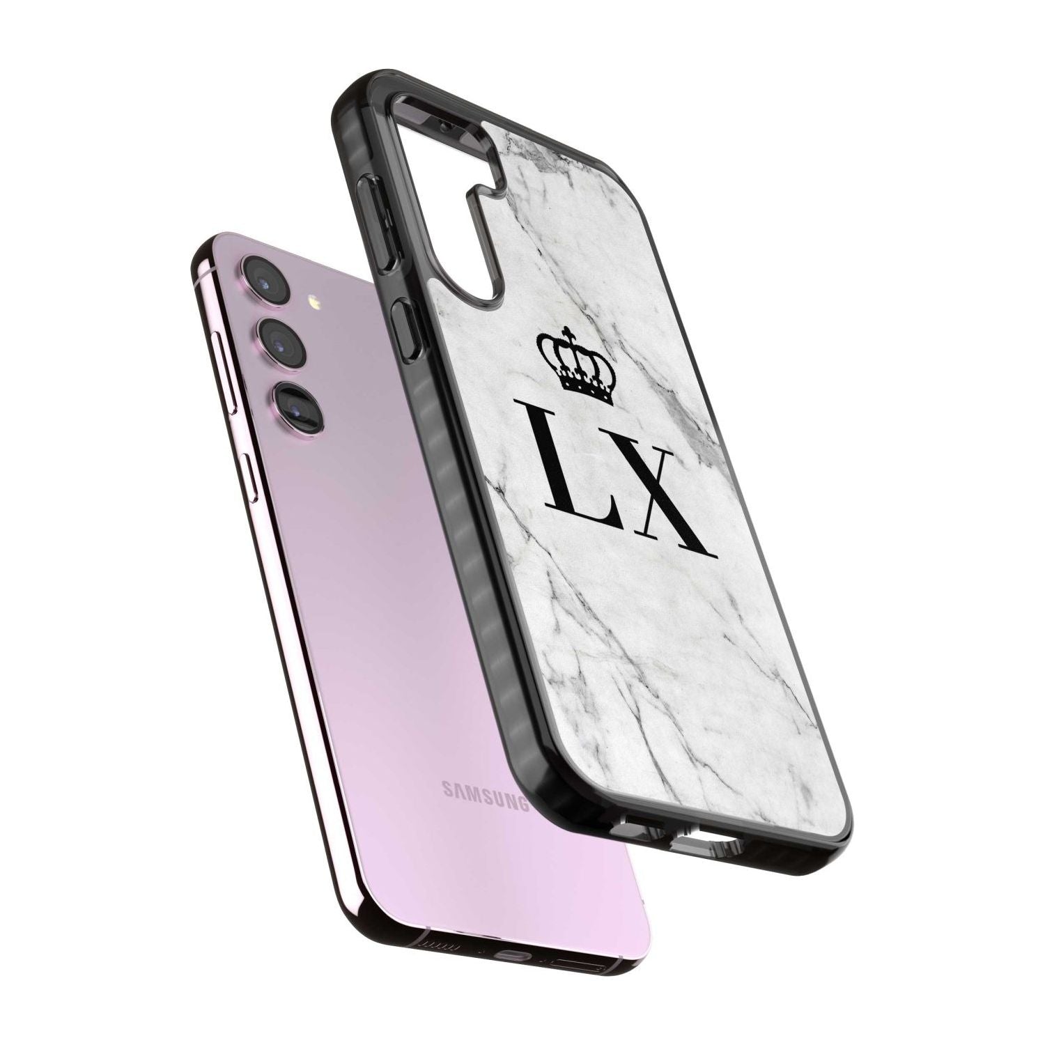 Personalised Initials with Crown on White Marble Custom Phone Case iPhone 15 Pro Max / Black Impact Case,iPhone 15 Plus / Black Impact Case,iPhone 15 Pro / Black Impact Case,iPhone 15 / Black Impact Case,iPhone 15 Pro Max / Impact Case,iPhone 15 Plus / Impact Case,iPhone 15 Pro / Impact Case,iPhone 15 / Impact Case,iPhone 15 Pro Max / Magsafe Black Impact Case,iPhone 15 Plus / Magsafe Black Impact Case,iPhone 15 Pro / Magsafe Black Impact Case,iPhone 15 / Magsafe Black Impact Case,iPhone 14 Pro Max / Black