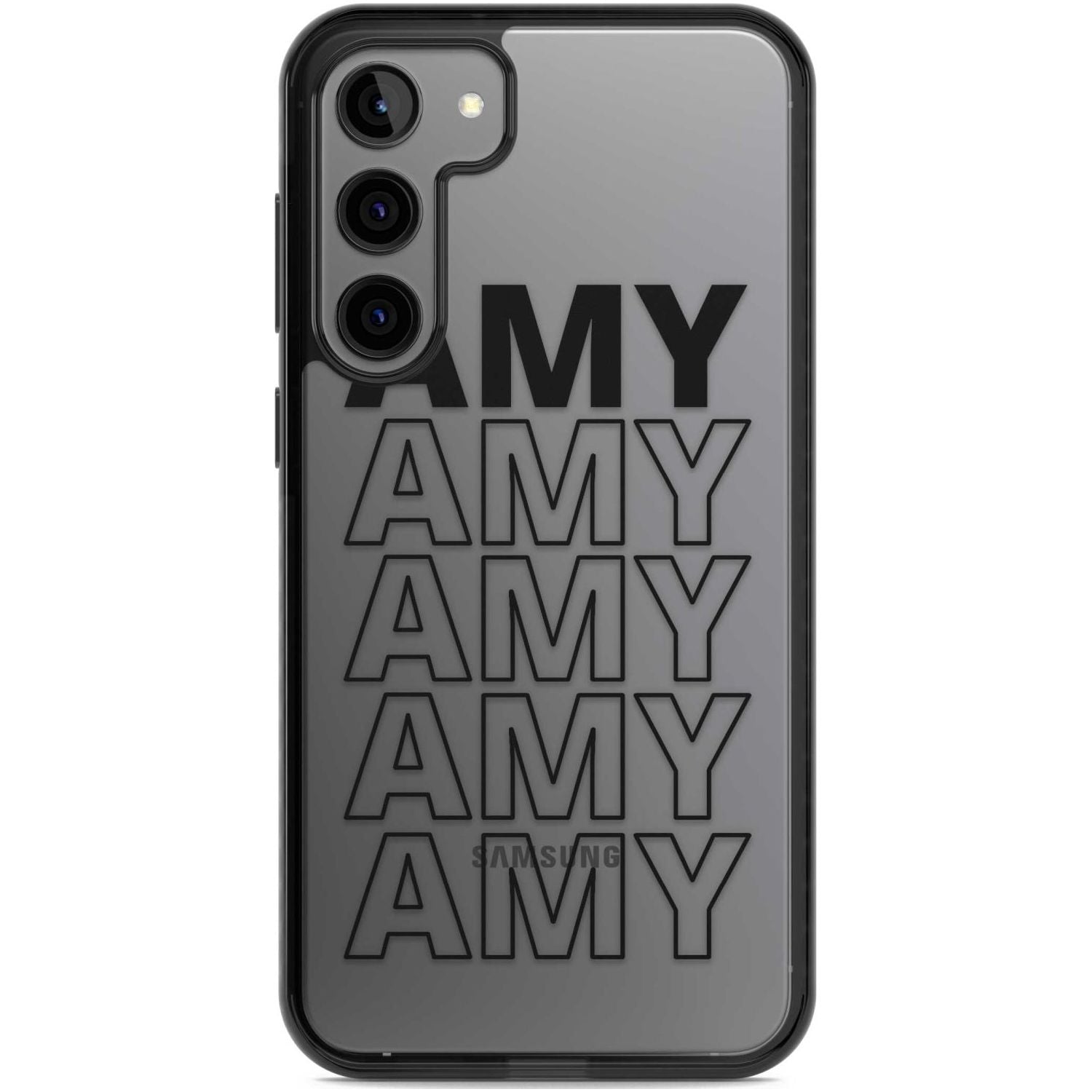 Personalised Clear Text 5E Custom Phone Case Samsung S22 Plus / Black Impact Case,Samsung S23 Plus / Black Impact Case Blanc Space