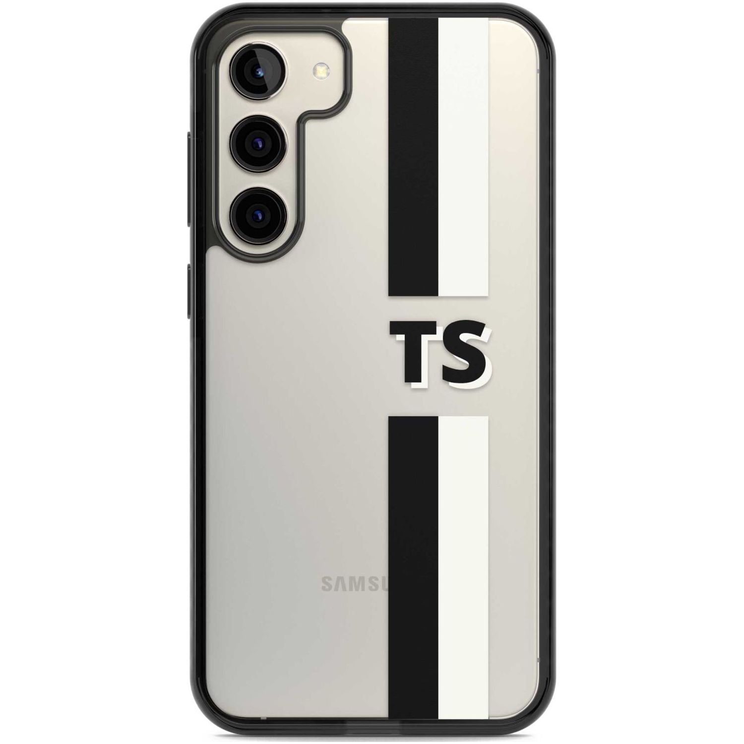 Personalised Clear Text 6A Custom Phone Case Samsung S22 Plus / Black Impact Case,Samsung S23 Plus / Black Impact Case Blanc Space