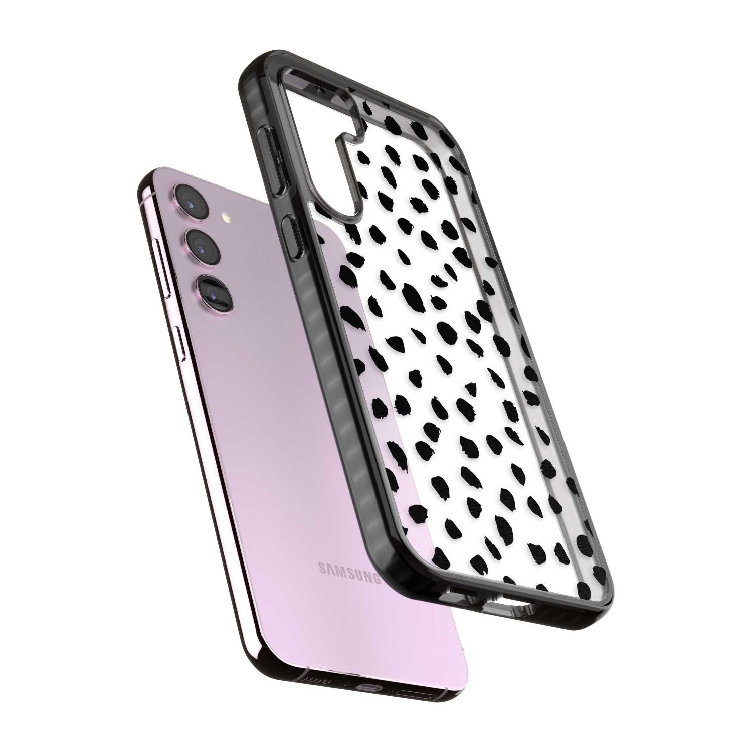 Black on Transparent Dalmatian Polka Dot Spots Phone Case iPhone 15 Pro Max / Black Impact Case,iPhone 15 Plus / Black Impact Case,iPhone 15 Pro / Black Impact Case,iPhone 15 / Black Impact Case,iPhone 15 Pro Max / Impact Case,iPhone 15 Plus / Impact Case,iPhone 15 Pro / Impact Case,iPhone 15 / Impact Case,iPhone 15 Pro Max / Magsafe Black Impact Case,iPhone 15 Plus / Magsafe Black Impact Case,iPhone 15 Pro / Magsafe Black Impact Case,iPhone 15 / Magsafe Black Impact Case,iPhone 14 Pro Max / Black Impact Ca