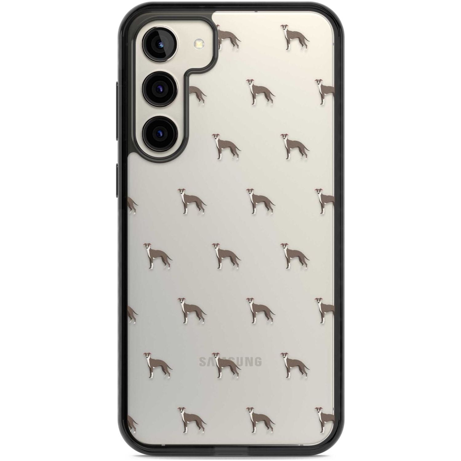 Whippet Dog Pattern Clear