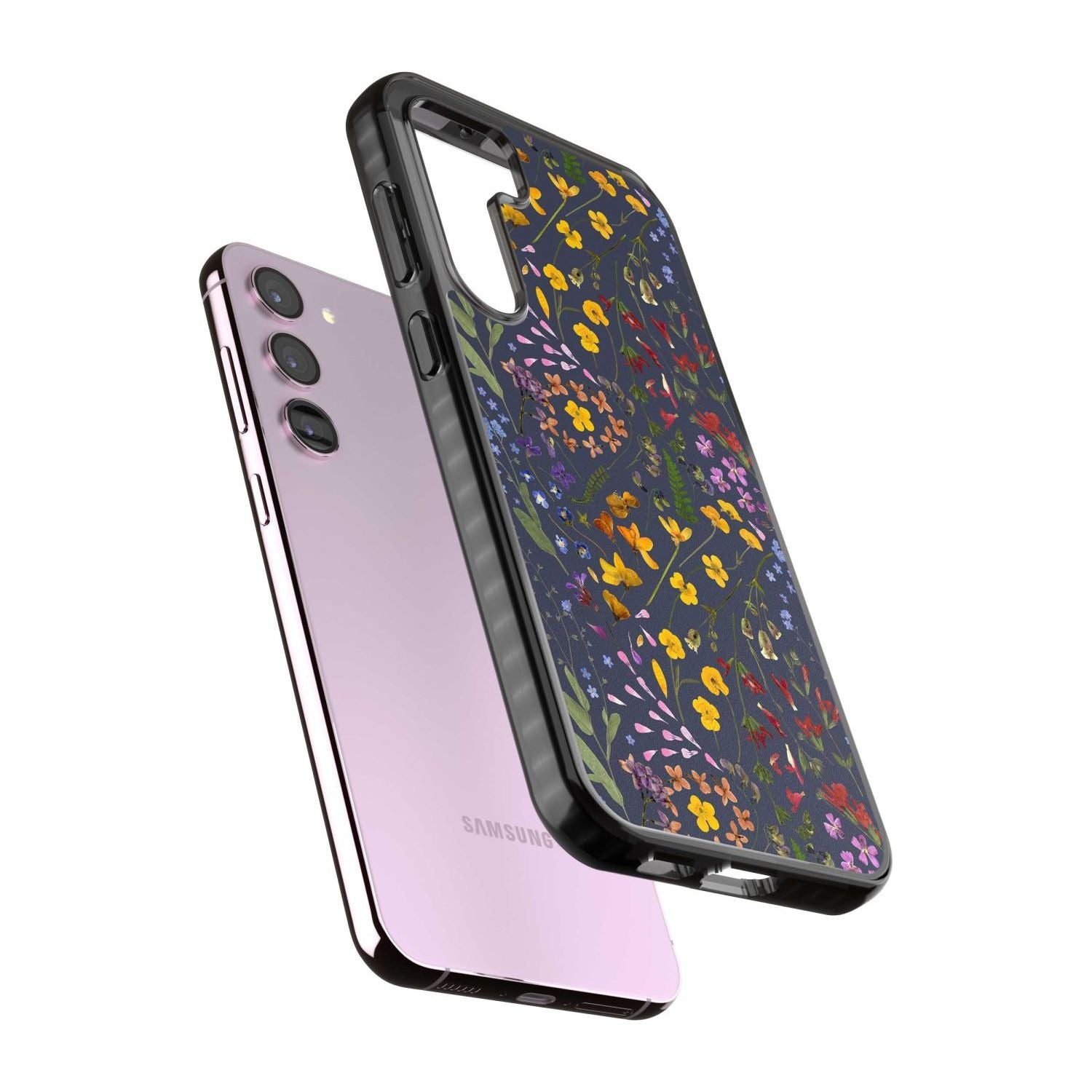 Wildflower Leaves Cluster Navy