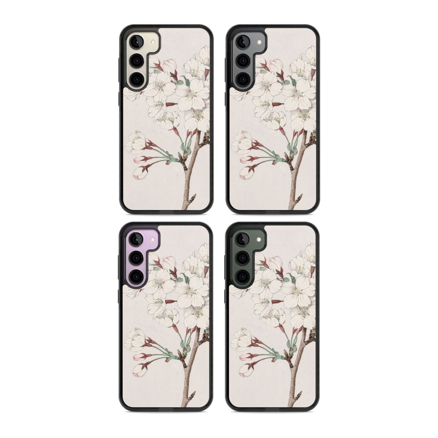 Vintage Japanese Illustrations Cherry Blossoms