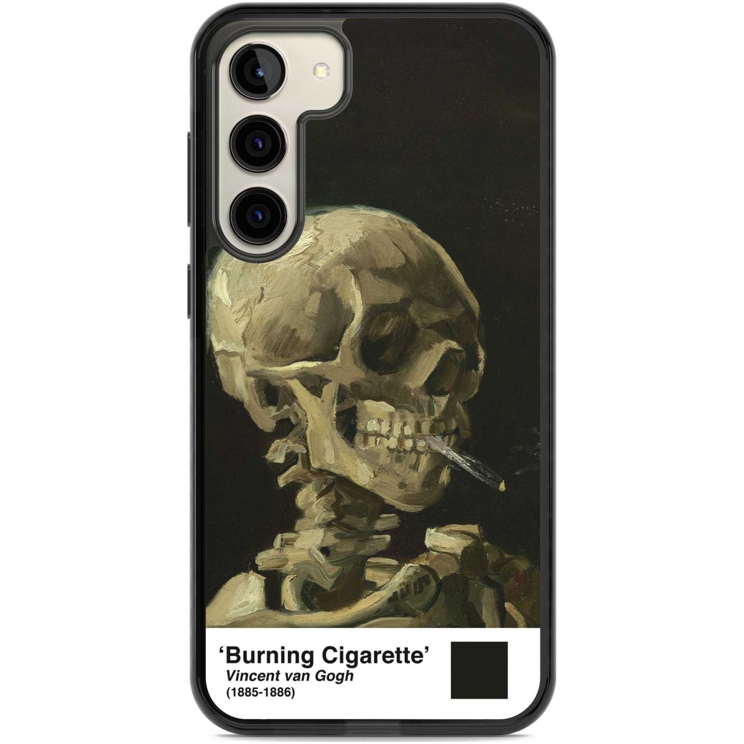 Skull Of A Skeleton With Burning Cigarette