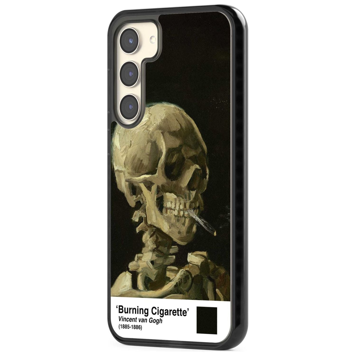 Skull Of A Skeleton With Burning Cigarette