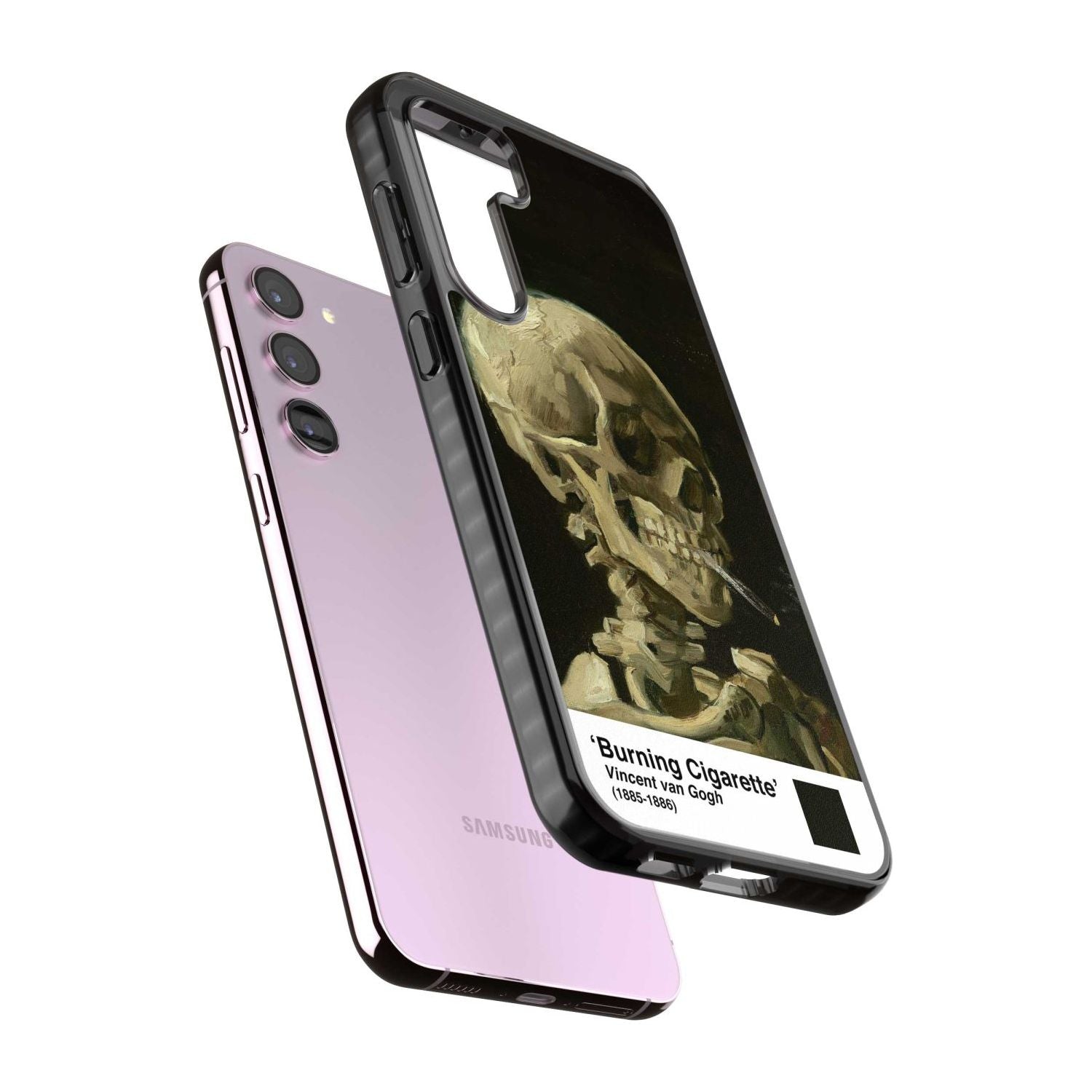 Skull Of A Skeleton With Burning Cigarette