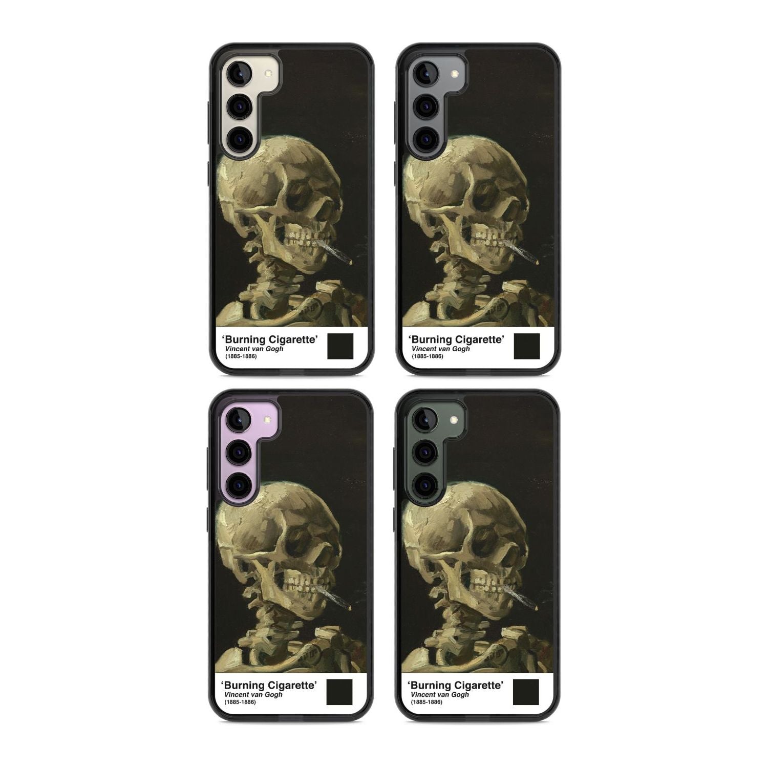 Skull Of A Skeleton With Burning Cigarette