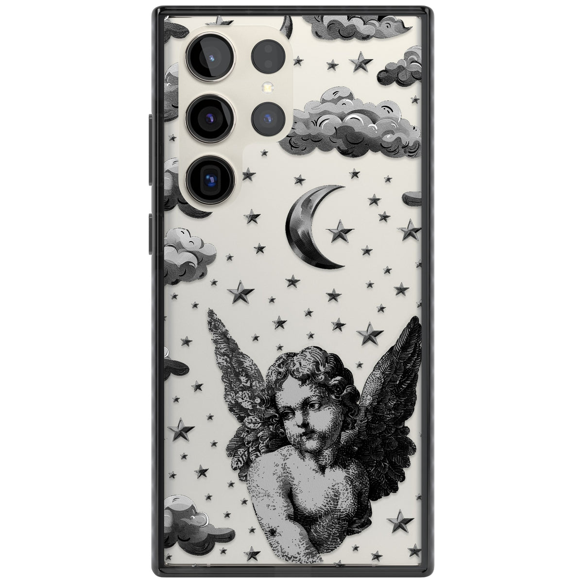 Celestial Cherub Samsung S22 Ultra / Samsung S23 Ultra / Samsung S24 Ultra Impact Black Phone Case front