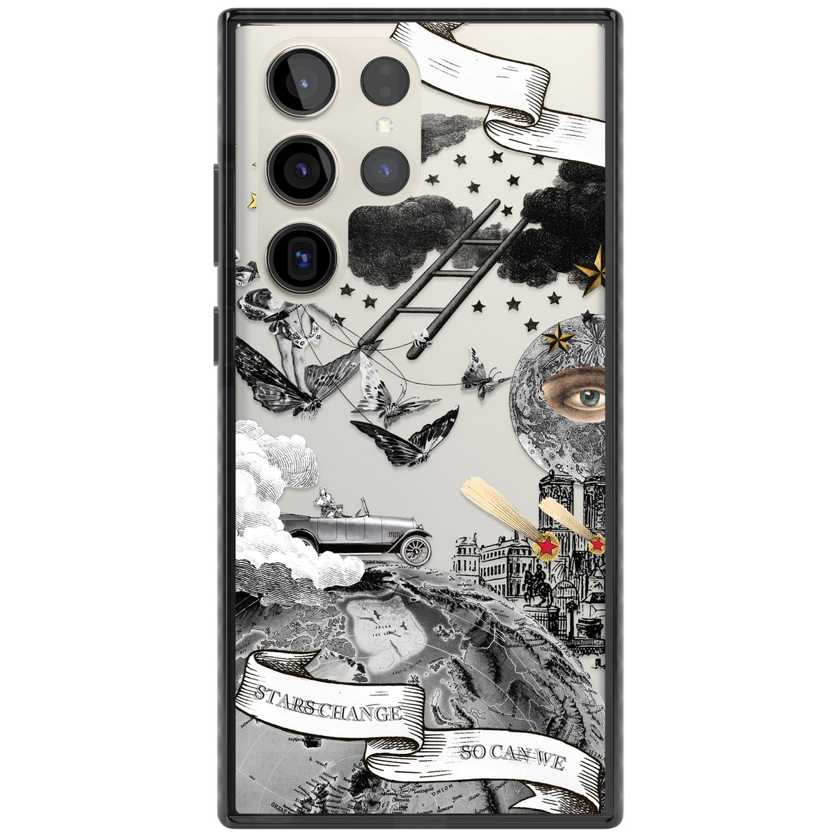 Stars Change So Can We Samsung S22 Ultra / Samsung S23 Ultra / Samsung S24 Ultra Impact Black Phone Case front