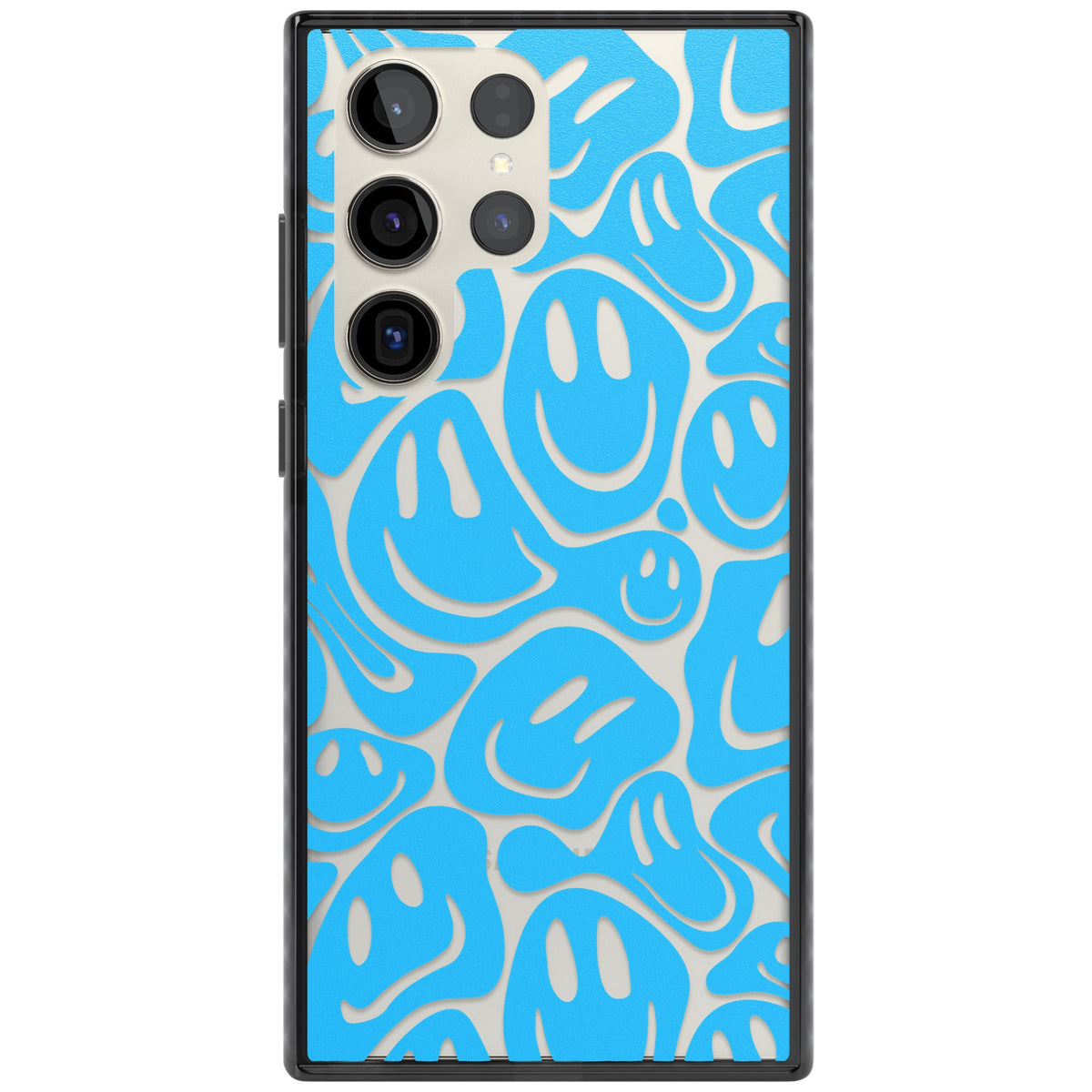 Blue Acid Faces Samsung S22 Ultra / Samsung S23 Ultra / Samsung S24 Ultra Impact Black Phone Case front