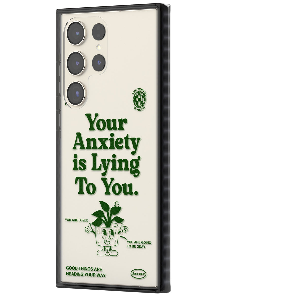 Your Anxiety Is Lying To You Samsung S22 Ultra / Samsung S23 Ultra / Samsung S24 Ultra Impact Black Phone Case side